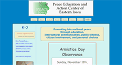 Desktop Screenshot of peaceiowa.org