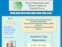 Tablet Screenshot of peaceiowa.org